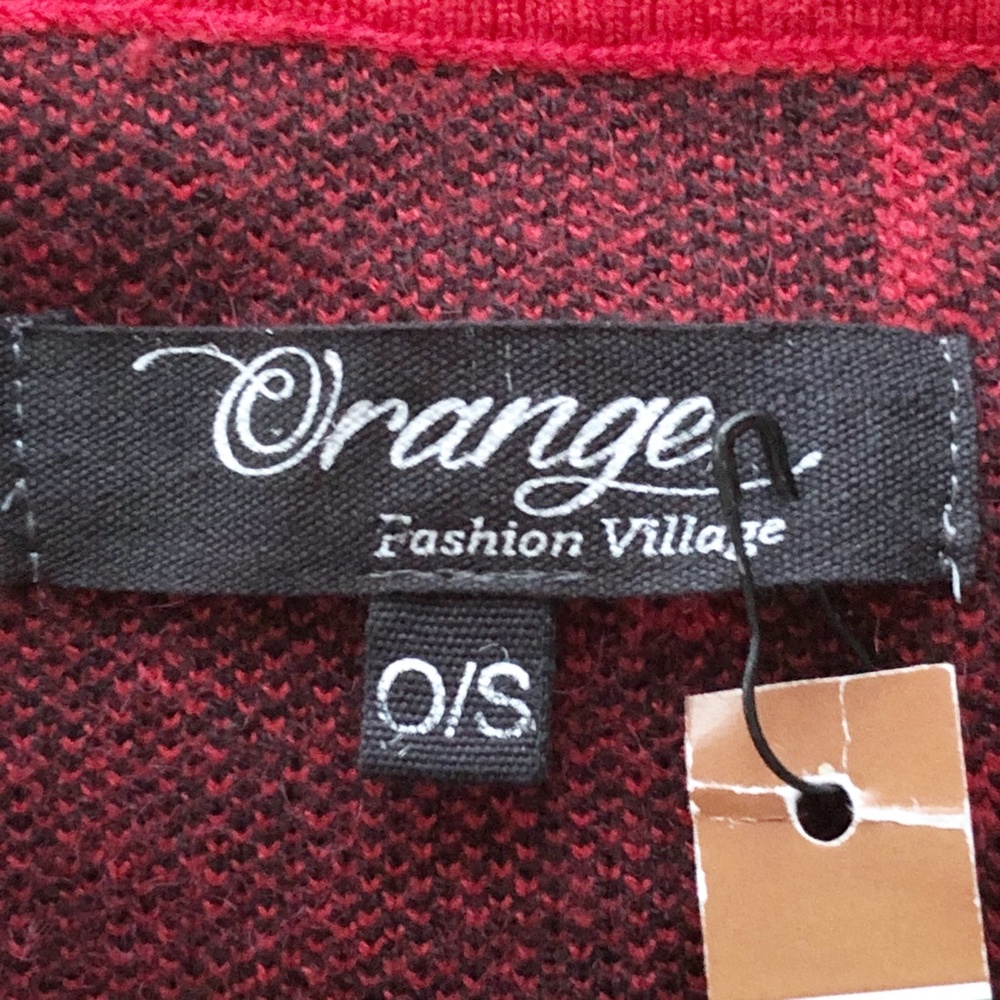 NWT Orange Fashion Village Open Cardigan Jacket - Picture 6 of 10